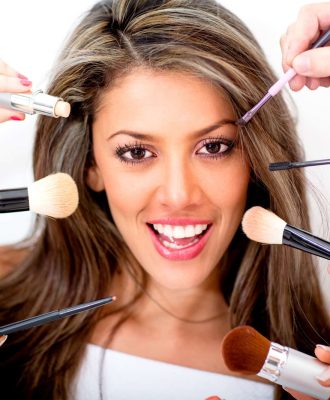 Woman,At,The,Beauty,Salon,Getting,Professional,Styling,-,Isolated